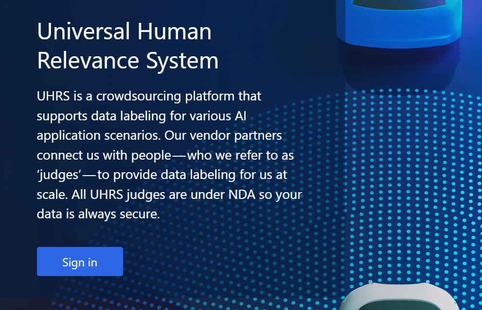 Vendor UHRS