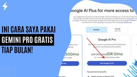 Ini Cara Saya Pakai Gemini Pro Gratis Tiap Bulan! Ini Cara Saya Pakai Gemini Pro Gratis Tiap Bulan!